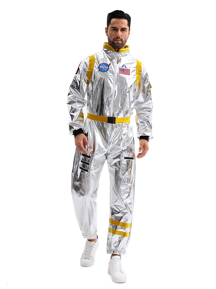Space Suit Pilot Cos Astronaut Costume Halloween Performance Costume Male and Female Wandering Earth Astronaut Costume