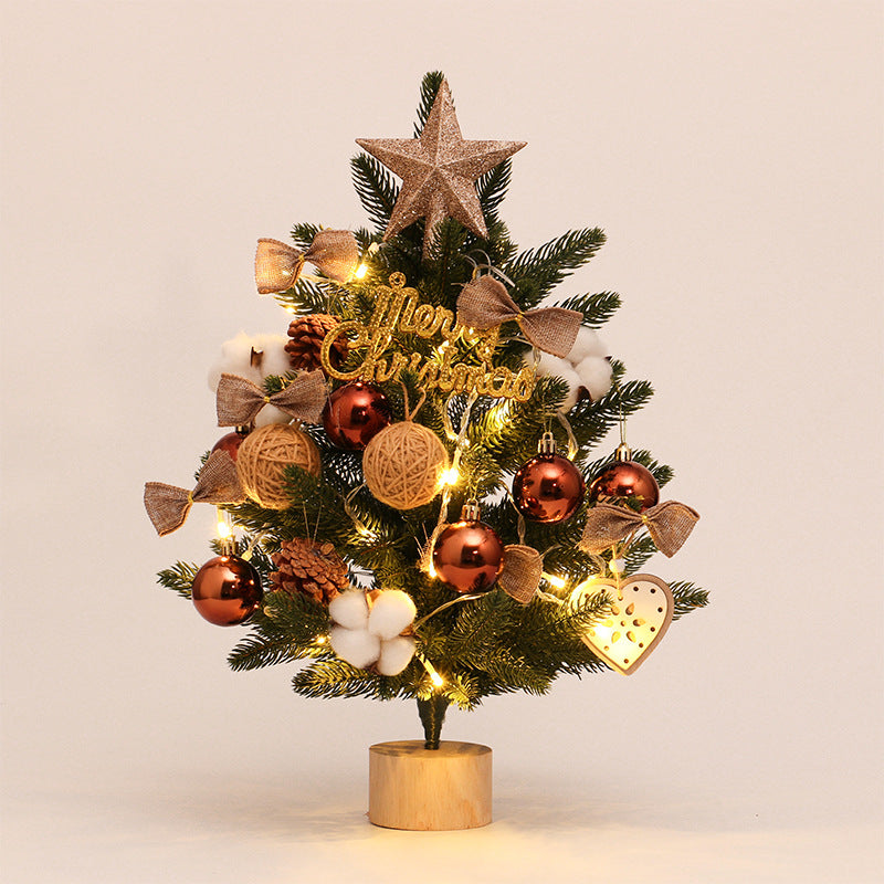 Christmas tree pe mini Christmas tree 45cm desktop Christmas tree set decoration christmas tree