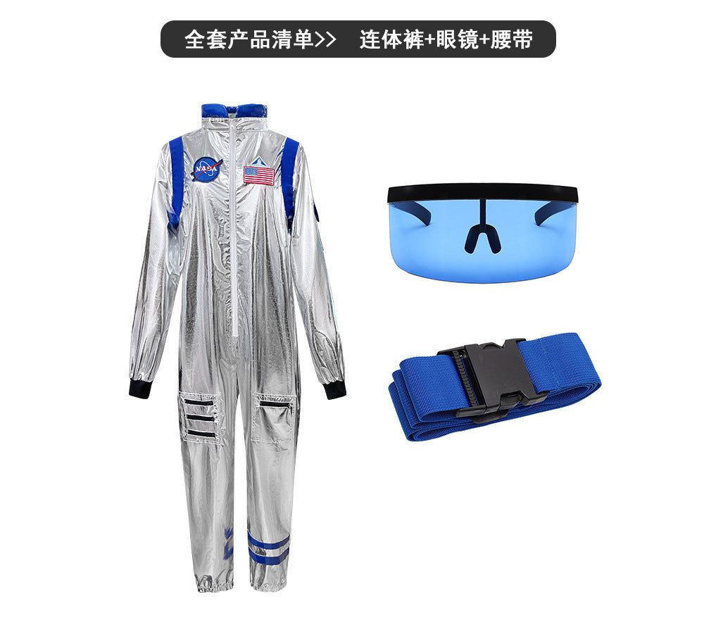 Amazon Cross-Border New Cos Astronaut Costume Halloween Performance Costume for Men and Women Wandering Earth Astronaut Costume