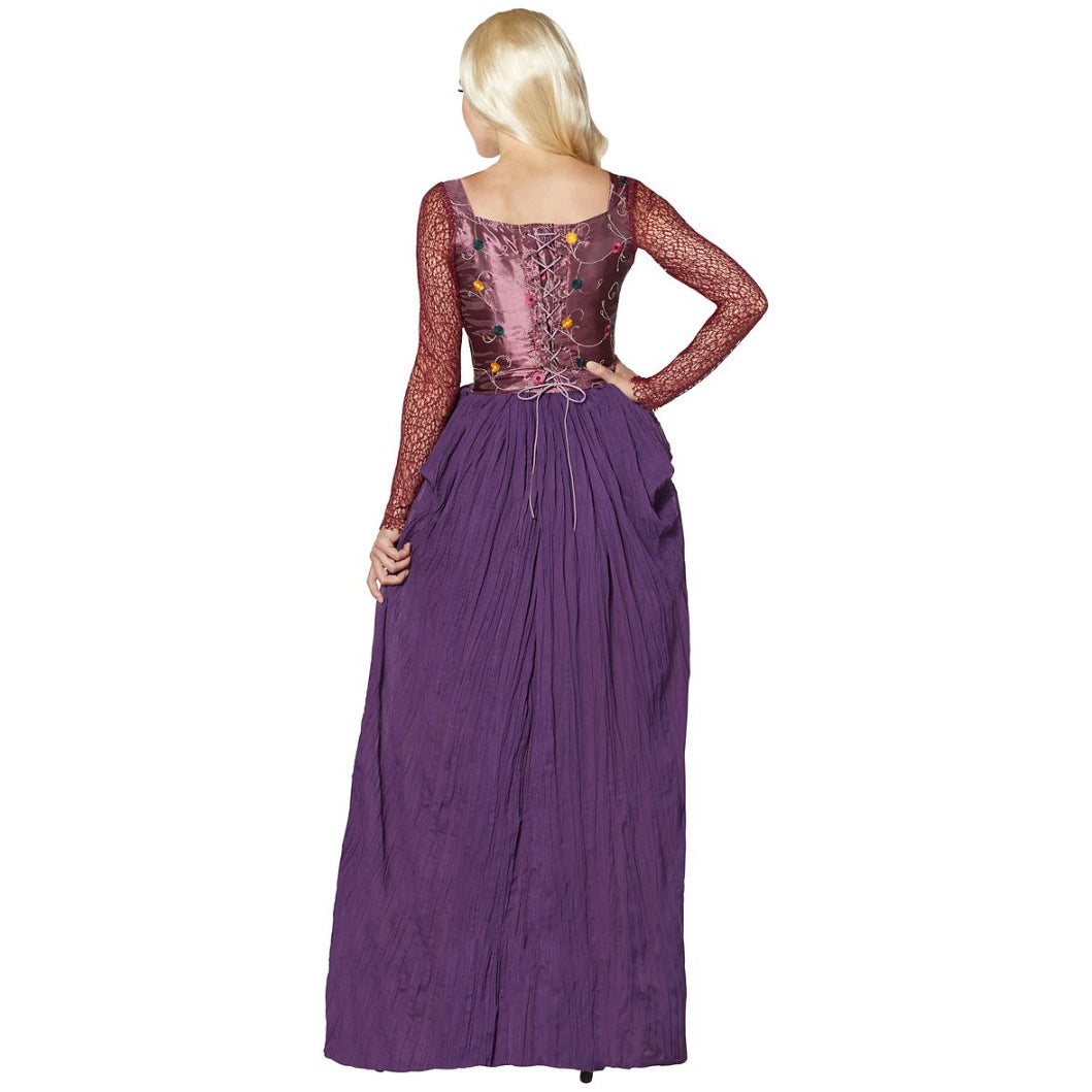 Cross-Border Halloween Witch Winifred Cos Medieval Palace Long Dress Cosplay Stage Performance Costume