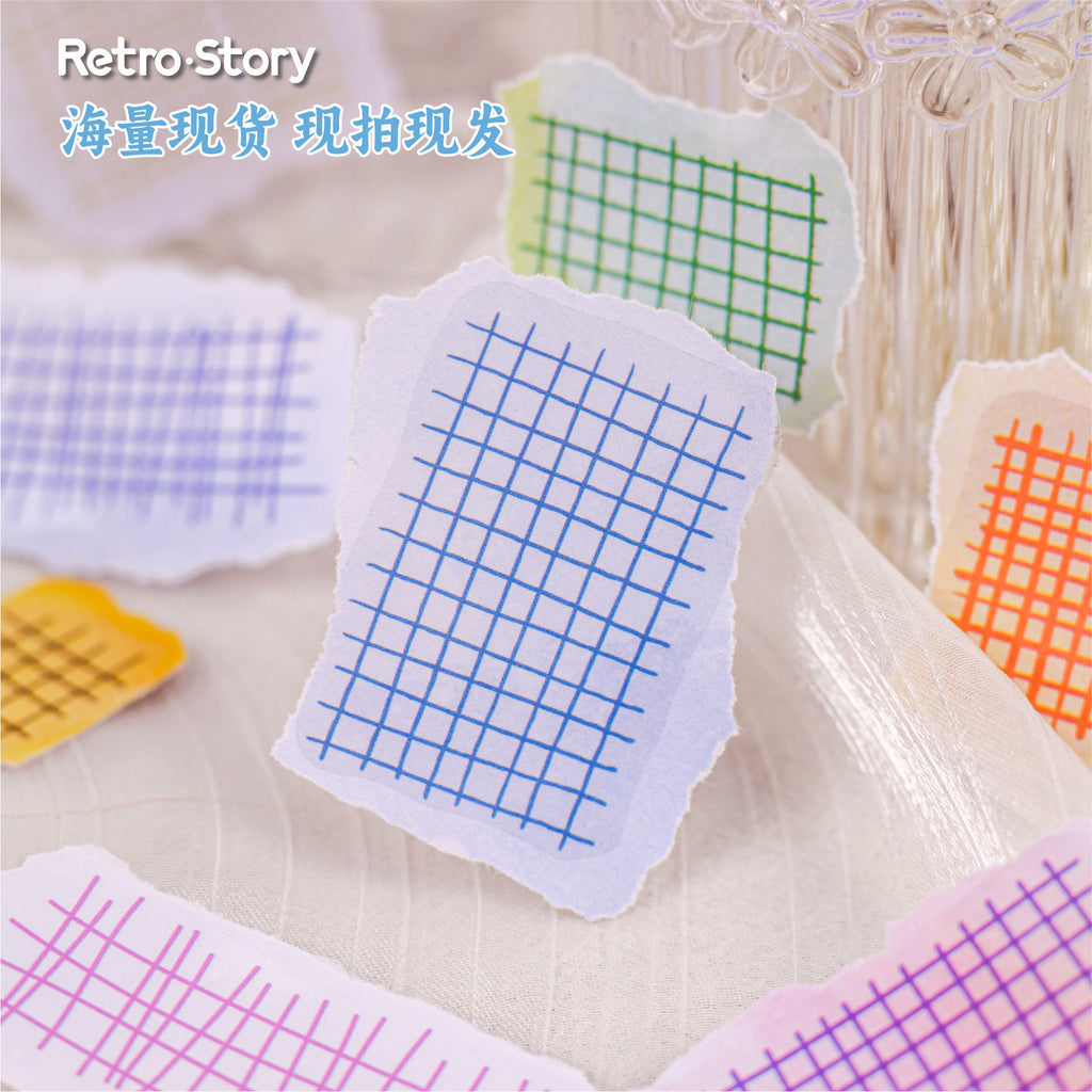Retro Story Series Line Pet Sticker Pack 20 Pieces into 6 DIY Material Handbook Decorative Stickers
