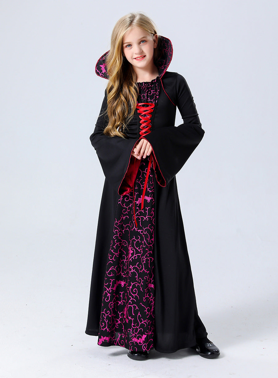 Halloween Masquerade Costume Family Vampire Witch Cos Movie Palace Haunted House Event Costume