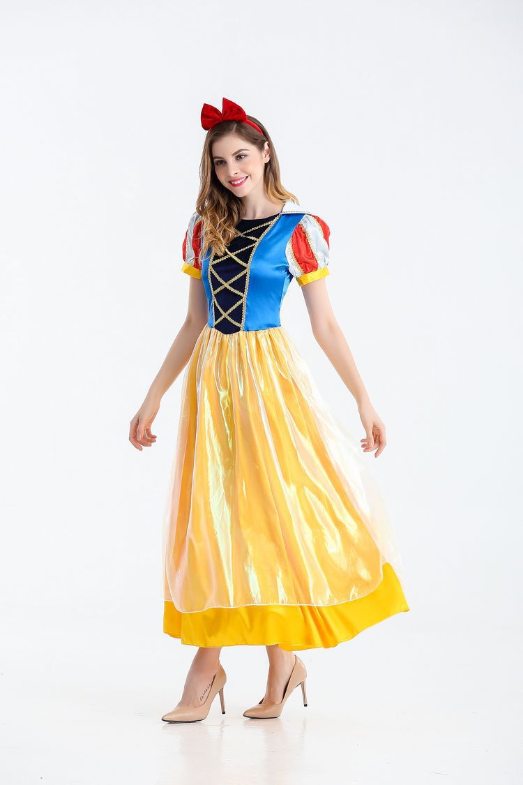 Halloween Adult Snow White Christmas Annual Party Cosplay Queen Cinderella Wedding Dress Costume Wholesale
