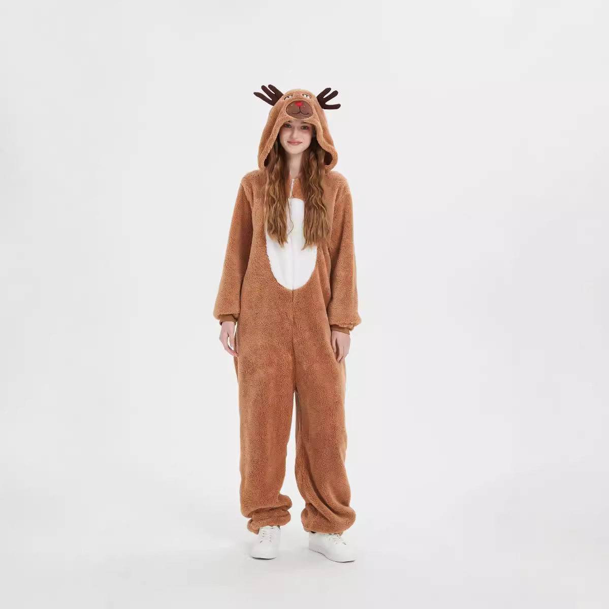 Halloween Children's Adult Elk Cute Reindeer cosplay Brown Animal Romance Costume