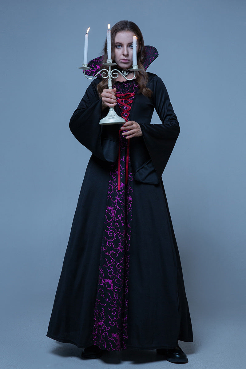 Halloween Masquerade Costume Family Vampire Witch Cos Movie Palace Haunted House Event Costume
