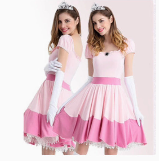 Fairy Princess dress Vicious Queen Sleeping Beauty Cinderella Plays Halloween Stage Performance Evening Costume