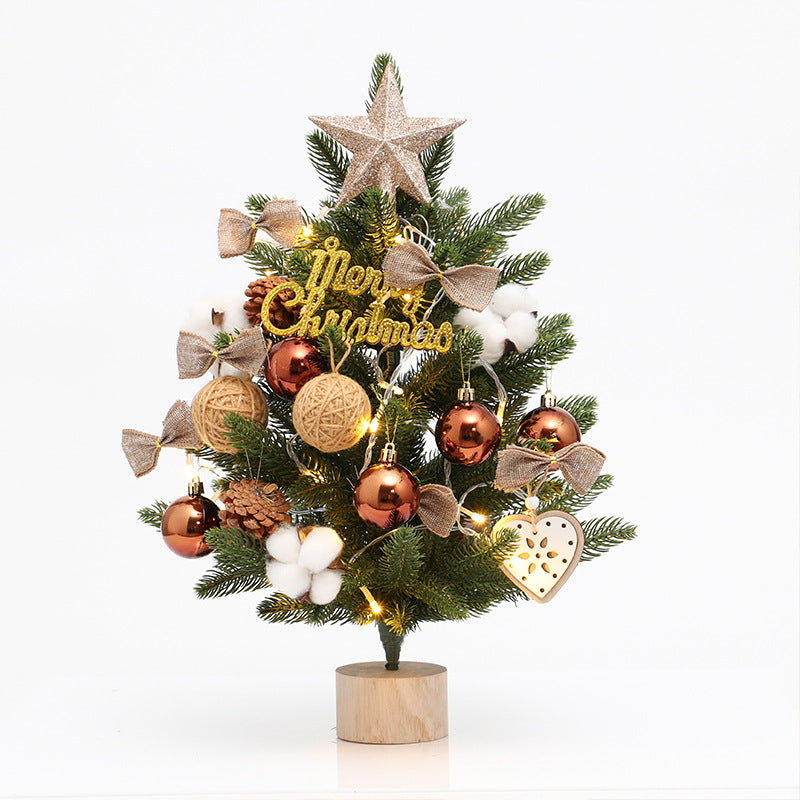 Christmas tree pe mini Christmas tree 45cm desktop Christmas tree set decoration christmas tree