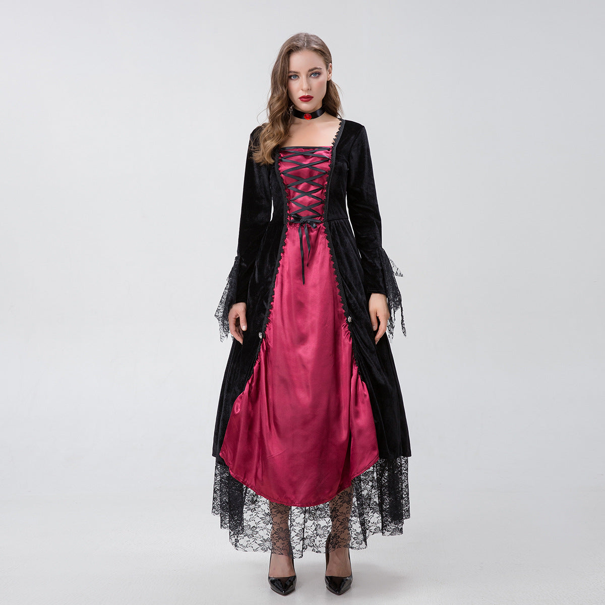 Halloween Masquerade Costume Family Vampire Witch Cos Movie Palace Haunted House Event Costume