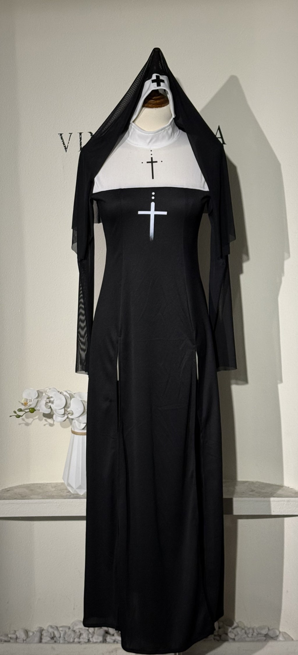 2025 New Halloween Adult Sexy Nun Cross Nurse Carnival Cosplay Costume
