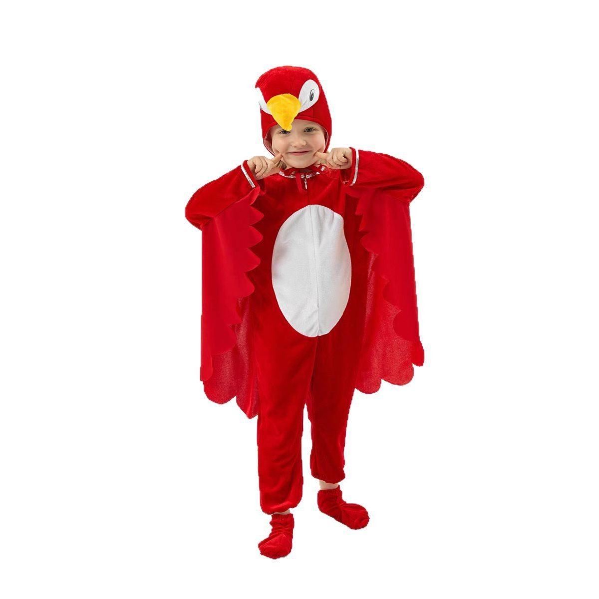 Halloween Children's Performance Costume Cartoon Animal One-piece Costume Blue Red Parrot COS Performance Costume