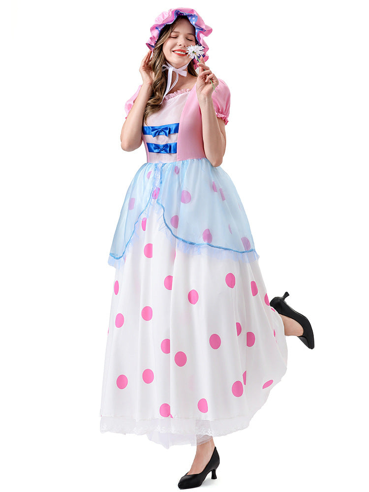 Toy Story Shepherdess Cosplay Costume Anime Character Shepherdess Long Dress Halloween Two-Dimensional Cosplay Costume