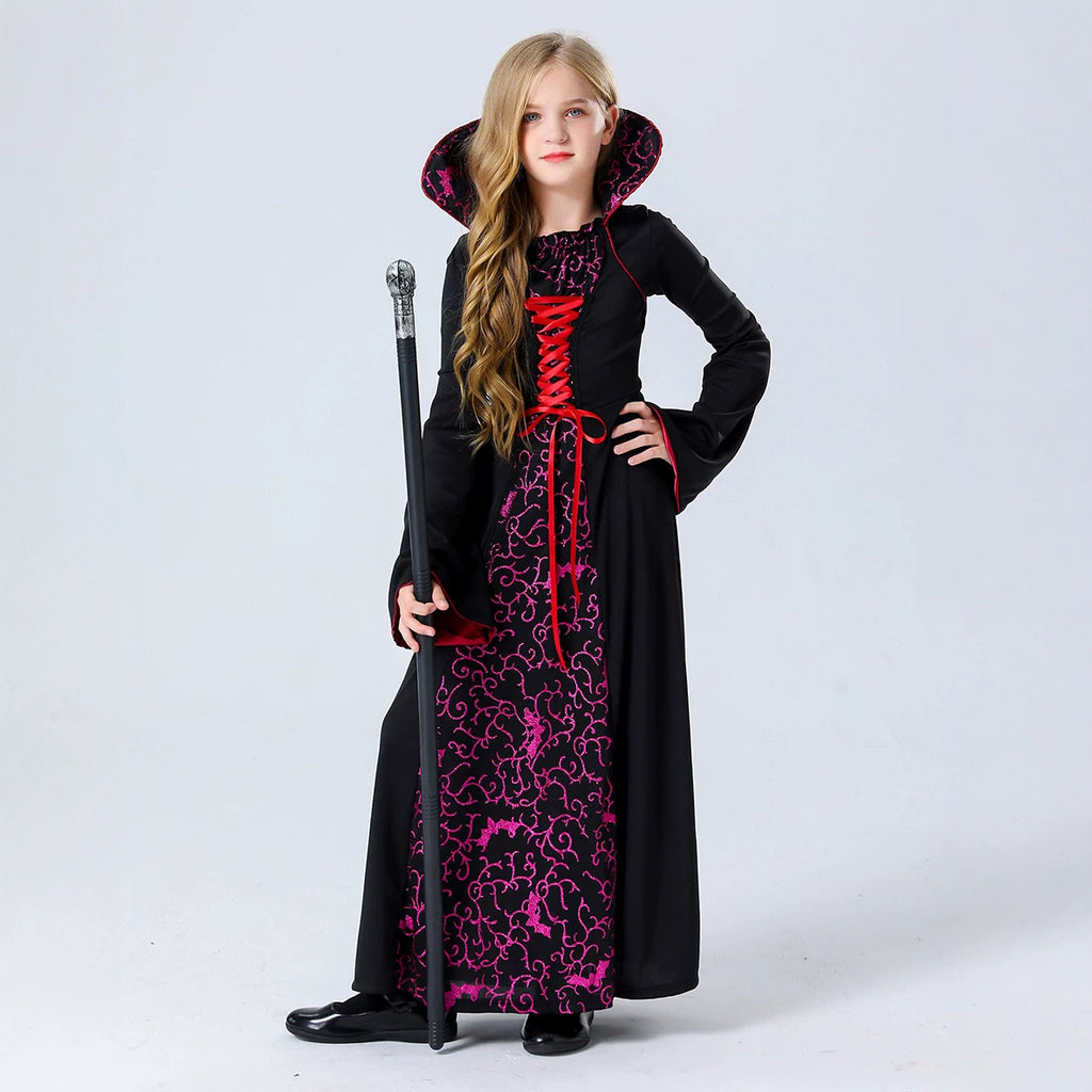 Halloween Masquerade Costume Family Vampire Witch Cos Movie Palace Haunted House Event Costume
