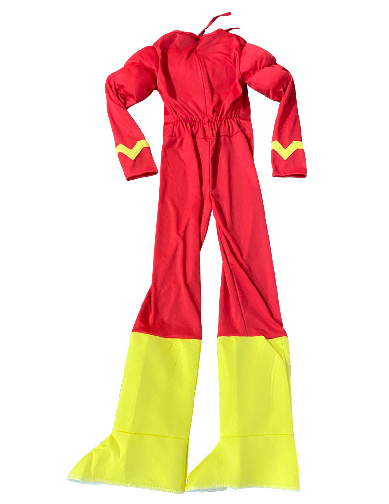 Halloween Kids Superhero Muscle Dress Up The Flash Dress Up Boys Anime Figure Cosplay Costume