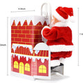 Climbing Chimney Santa Claus Electric Toy Climbing Beads Climbing Ladder Santa Claus Ornaments Christmas Decoration Gifts