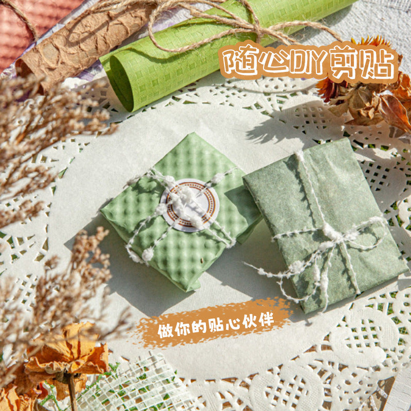 Carefully Selected Retrostory Cloud Yarn Base Decorative Background Paper Material Package DIY Handmade Pain Package Handbook Material Paper