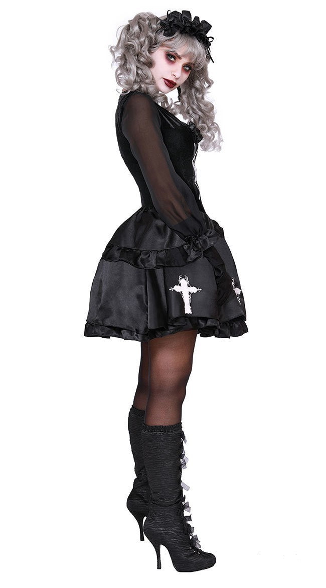 Halloween Vampire Dress Female Adult Vampire Sexy cos Horror Ghost Bride Witch Masquerade Dress
