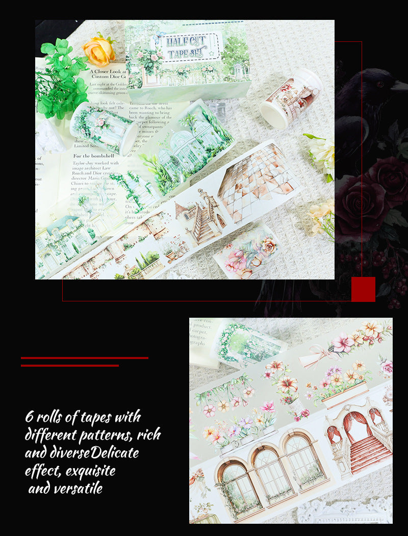 Foreign Trade Cross-Border Hot-Selling Halloween and Christmas Planner Materials DIY Decoration No-Cut Die-Cut Pet Planner Tape