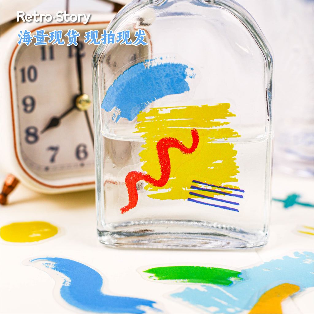 Retrostory Art Park Series DIY Material Collage Creative Handmade Decorative Background Base Journal Stickers