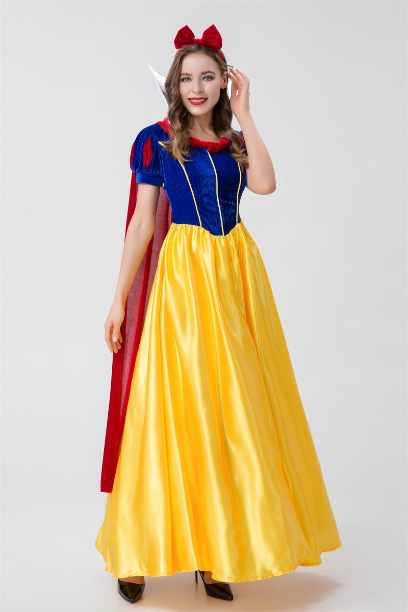 Halloween Adult Snow White Christmas Annual Party Cosplay Queen Cinderella Wedding Dress Costume Wholesale