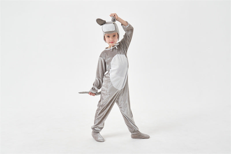 Halloween animals children's little donkey men and women cos animal jumpsuit children's day stage performance clothing