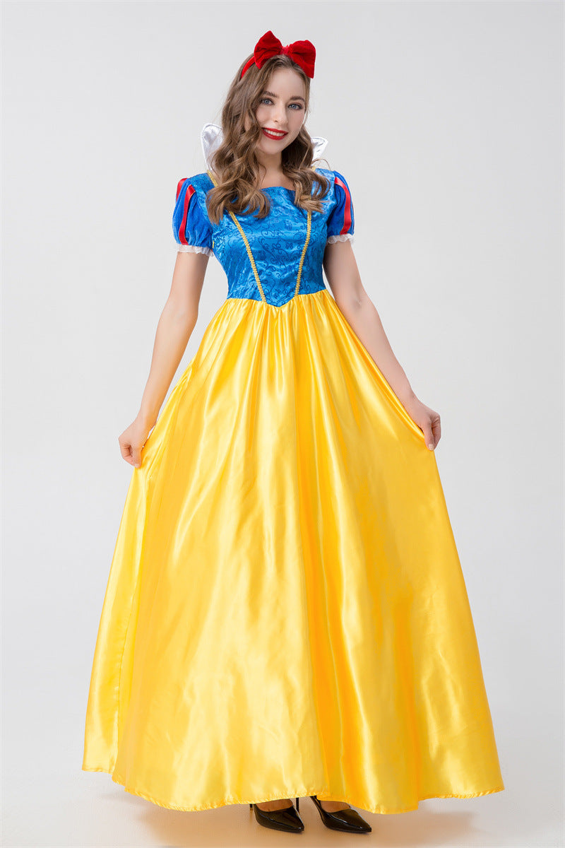 Halloween Adult Snow White Christmas Annual Party Cosplay Queen Cinderella Wedding Dress Costume Wholesale