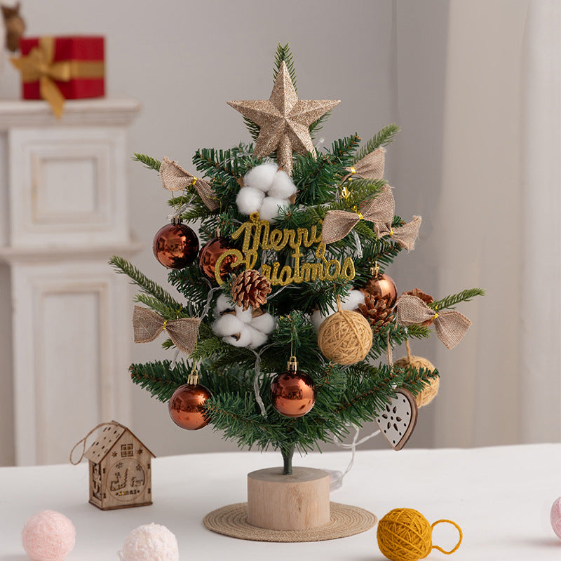 Christmas tree pe mini Christmas tree 45cm desktop Christmas tree set decoration christmas tree