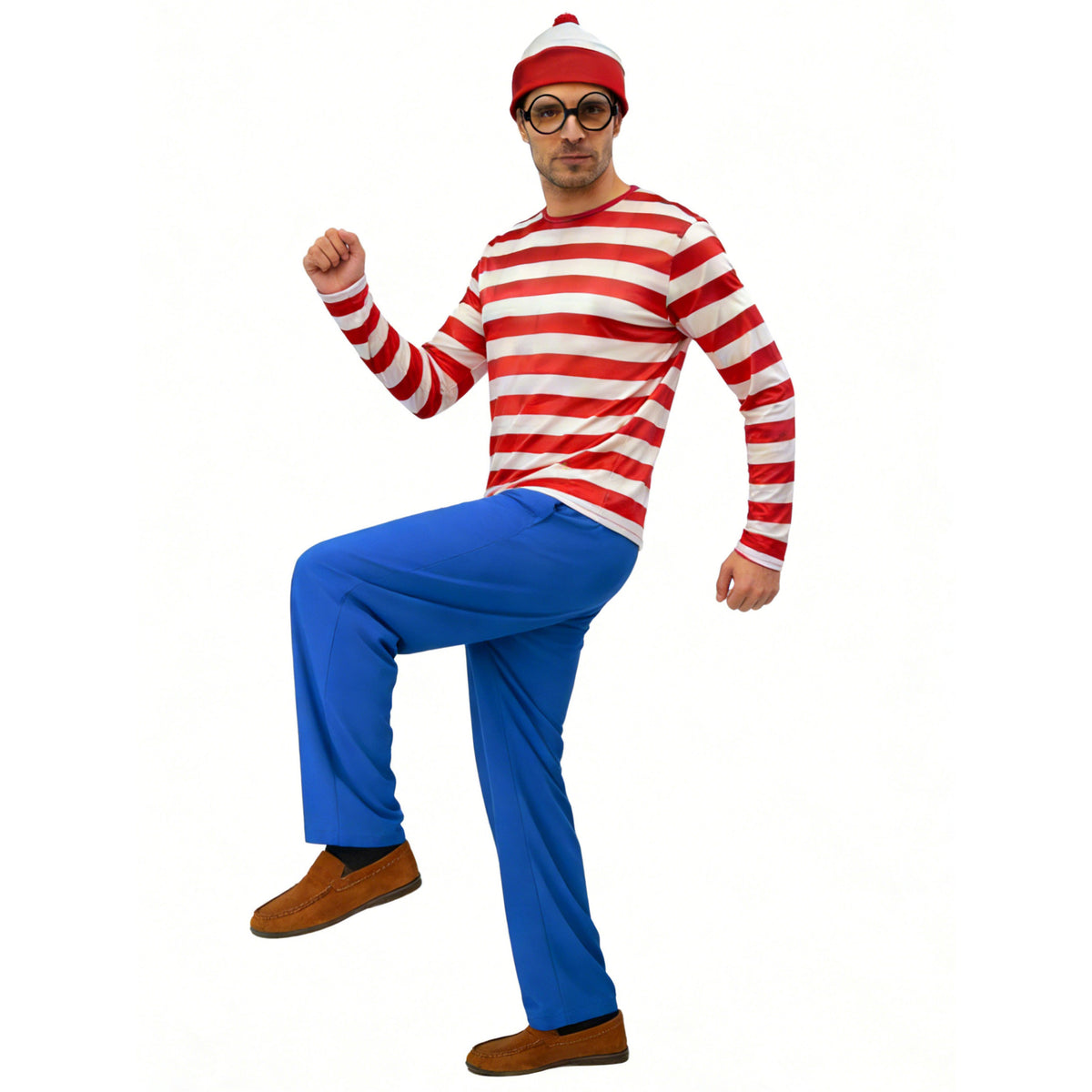 Halloween Costume Smart Wally Where's Wally UK Anime Costume cosplay Couple Costume
