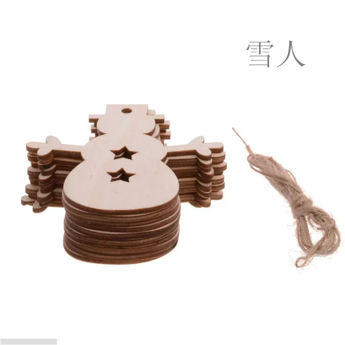 Christmas Crafts Creative Christmas Tree Ornaments Carved Wood Holiday Party Decoration Tags Home Decoration Props