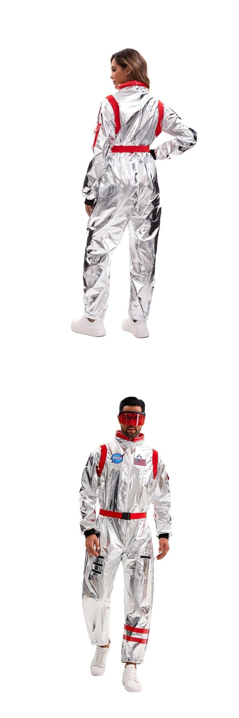 Space Suit Pilot Cos Astronaut Costume Halloween Performance Costume Male and Female Wandering Earth Astronaut Costume
