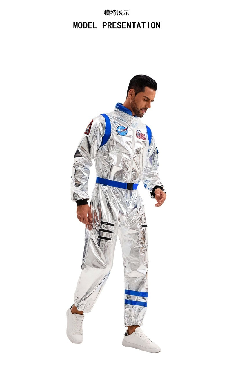 Space Suit Pilot Cos Astronaut Costume Halloween Performance Costume Male and Female Wandering Earth Astronaut Costume