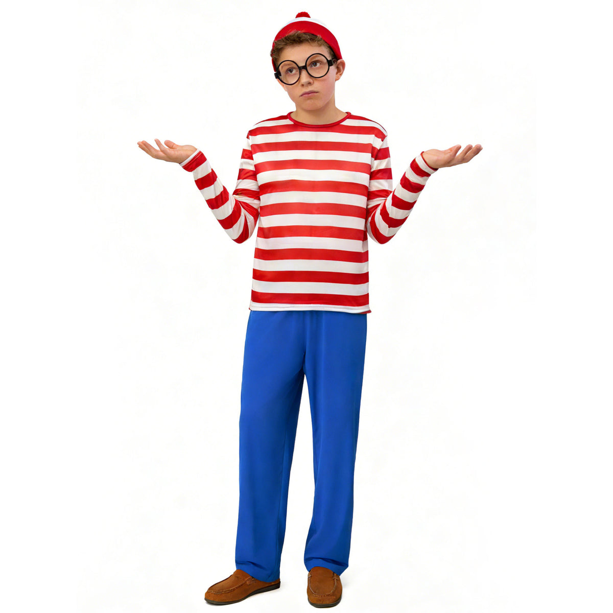Halloween Costume Smart Wally Where's Wally UK Anime Costume cosplay Couple Costume