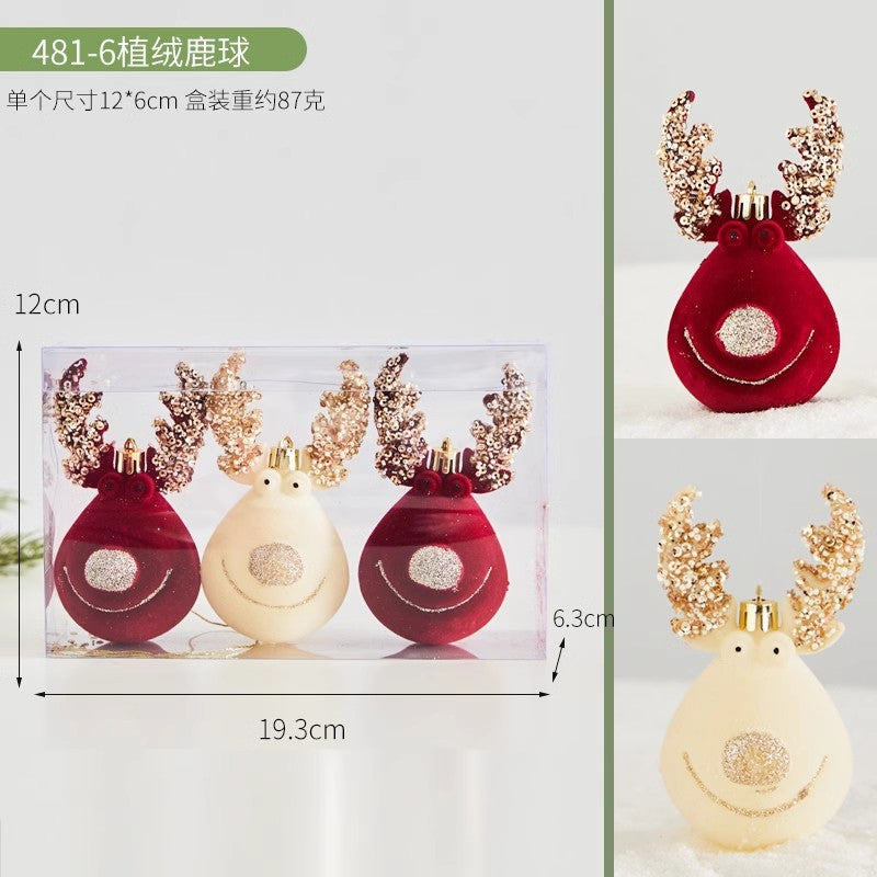 Christmas Tree Decoration Home Gold Velvet Bow Large Pendant Photo Atmosphere Props Atmosphere Flocking Bow
