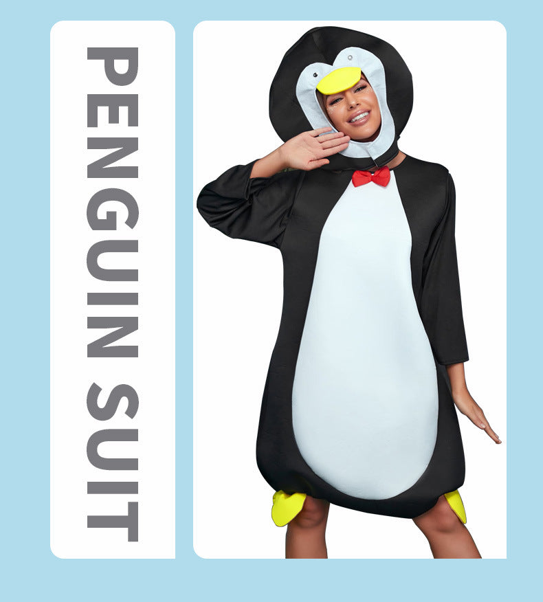 Manufacturer Wholesale Christmas Holiday Animal Costumes Cartoon Penguin Stage Performance Cosplay Costumes