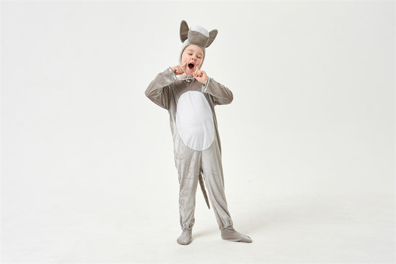 Halloween animals children's little donkey men and women cos animal jumpsuit children's day stage performance clothing