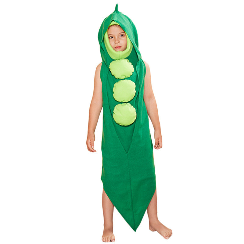 Halloween Carnival Performance Costume Party Stage Cosplay Cosplay Pea One-Piece Sponge Suit