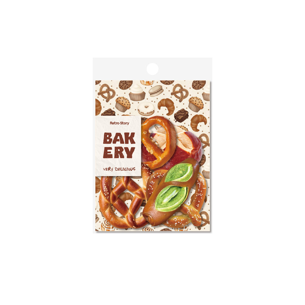 Retrostory Bread House Series Simulation Food Stickers Creative Niche Base Decoration Journal Material Sticker Pack