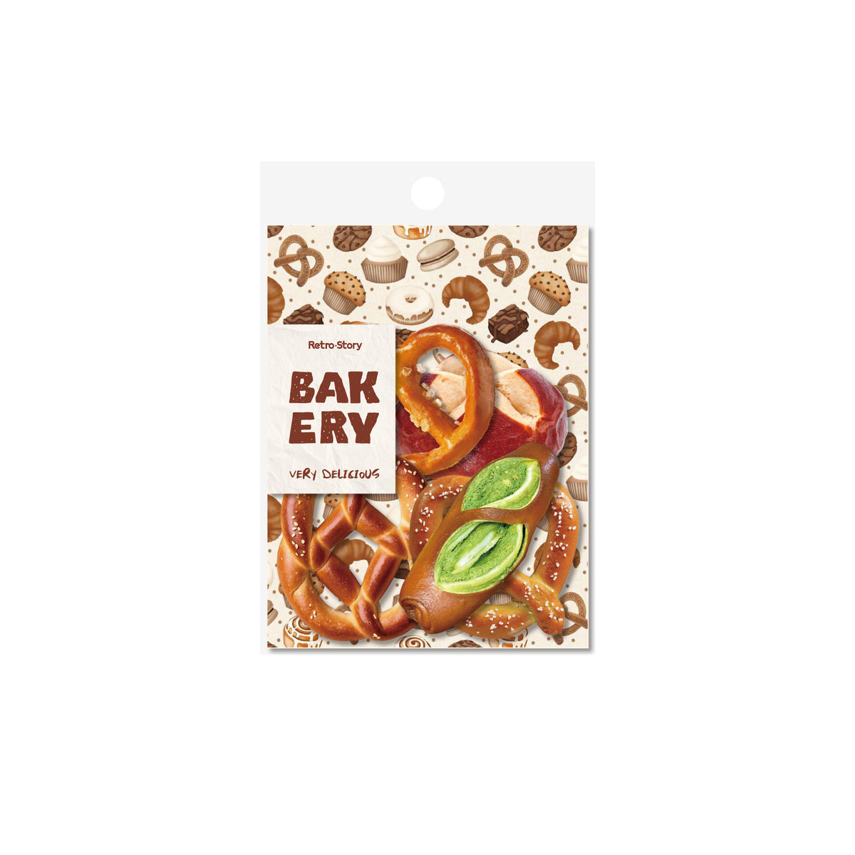 Retrostory Bread House Series Simulation Food Stickers Creative Niche Base Decoration Journal Material Sticker Pack