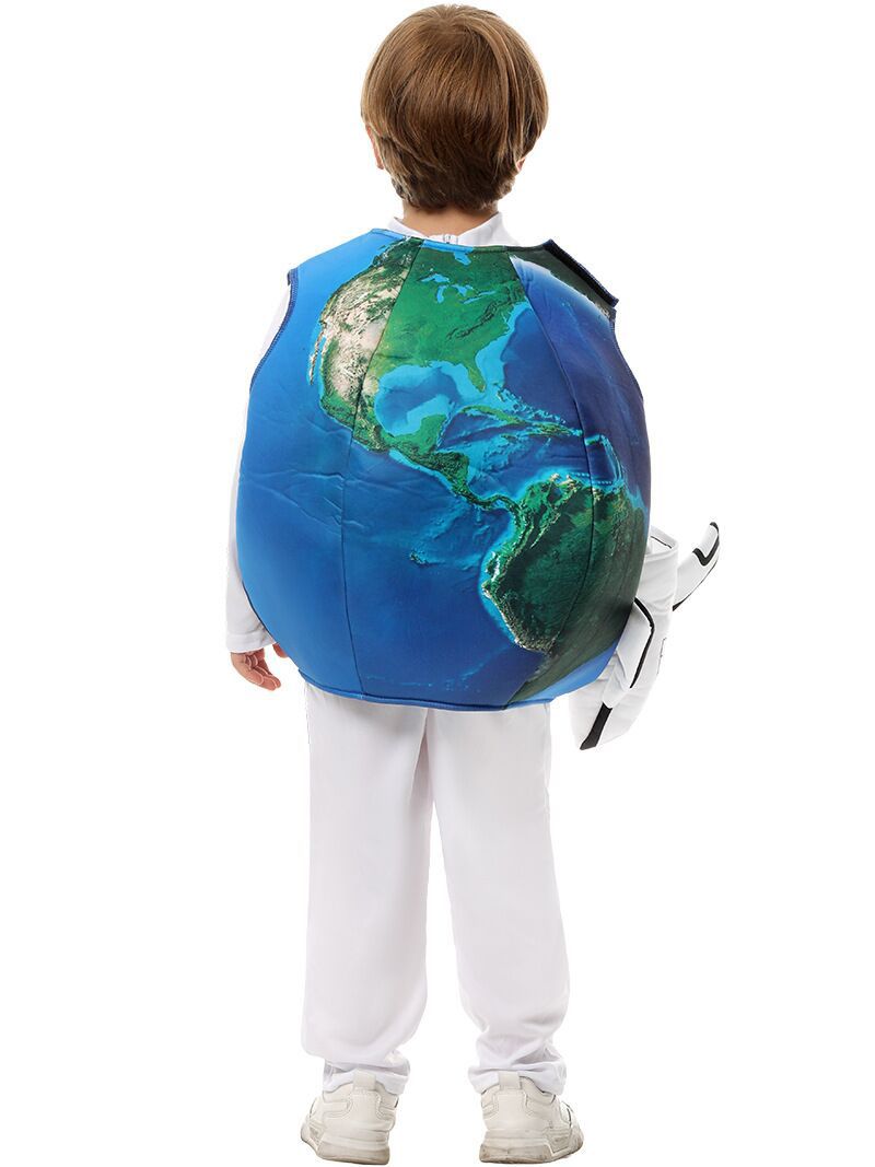 Halloween Funny Party Earth Costume Kindergarten Environmental Protection Day Activity Blue Planet Guardian World Peace