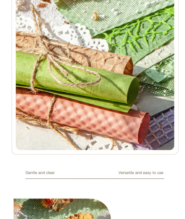 Carefully Selected Retrostory Cloud Yarn Base Decorative Background Paper Material Package DIY Handmade Pain Package Handbook Material Paper