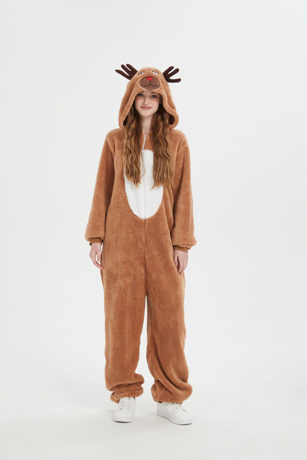 Halloween Children's Adult Elk Cute Reindeer cosplay Brown Animal Romance Costume