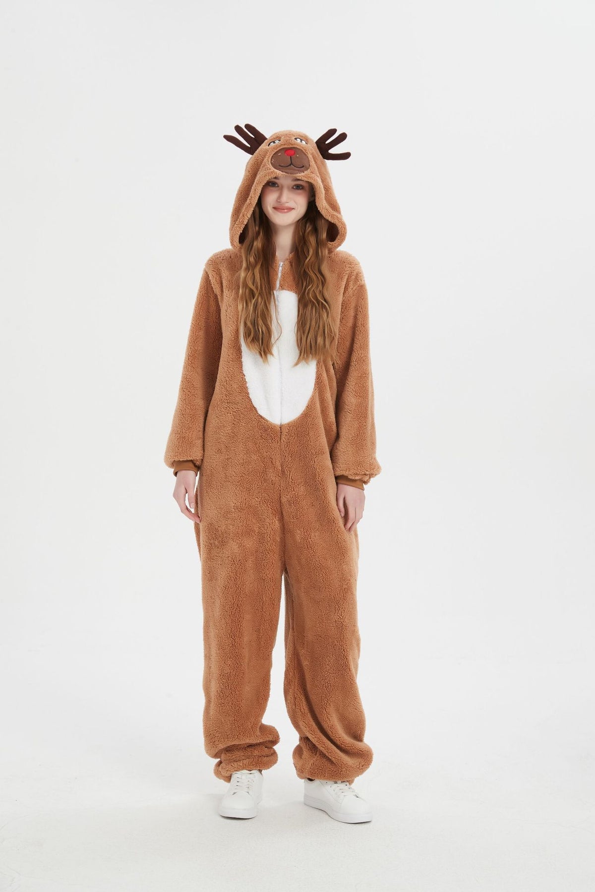 Halloween Children's Adult Elk Cute Reindeer cosplay Brown Animal Romance Costume