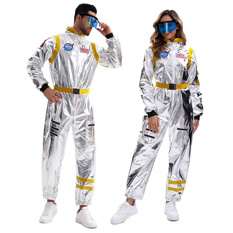 Space Suit Pilot Cos Astronaut Costume Halloween Performance Costume Male and Female Wandering Earth Astronaut Costume