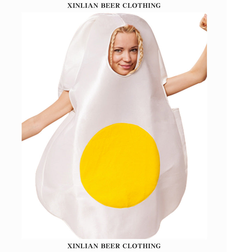 Amazon Halloween Cosplay Costume Female Character Food Fried Egg Costume Role Play Cos Costume