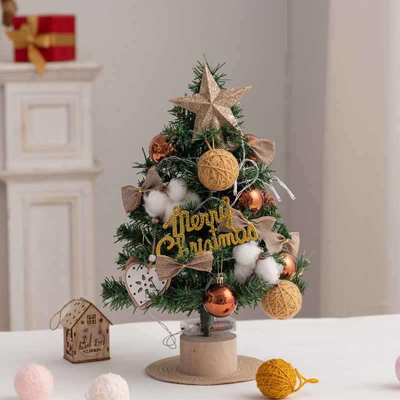 Christmas tree pe mini Christmas tree 45cm desktop Christmas tree set decoration christmas tree