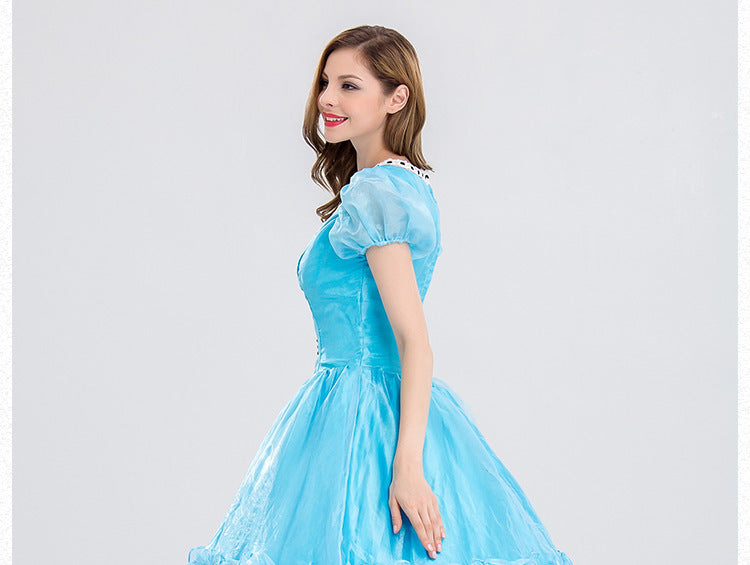 Halloween Costume Stage Costume Bright Cute Alice Fantasy Wonderland Princess Costume Fairy Tale Princess Dress
