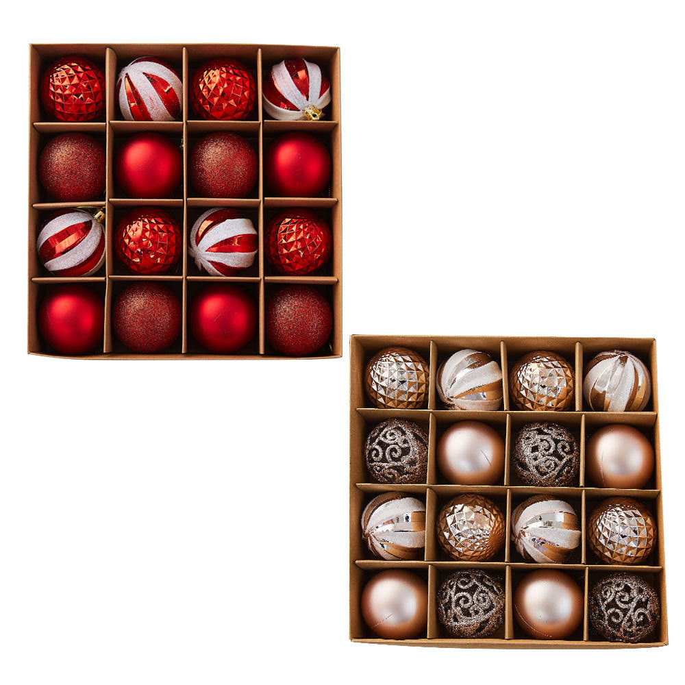 Cross-border New Christmas Tree Decoration Pendant Electroplated Paintted Ball Hanging Hollow Ball Hanging Christmas Decorations