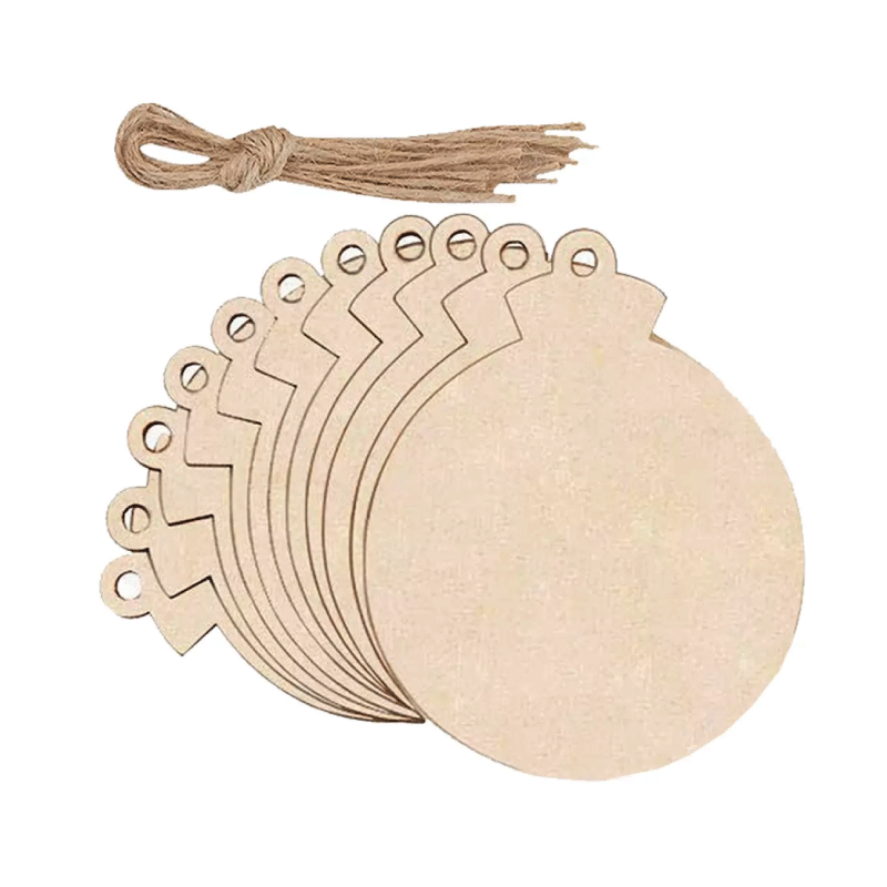 Christmas Crafts Creative Christmas Tree Ornaments Carved Wood Holiday Party Decoration Tags Home Decoration Props