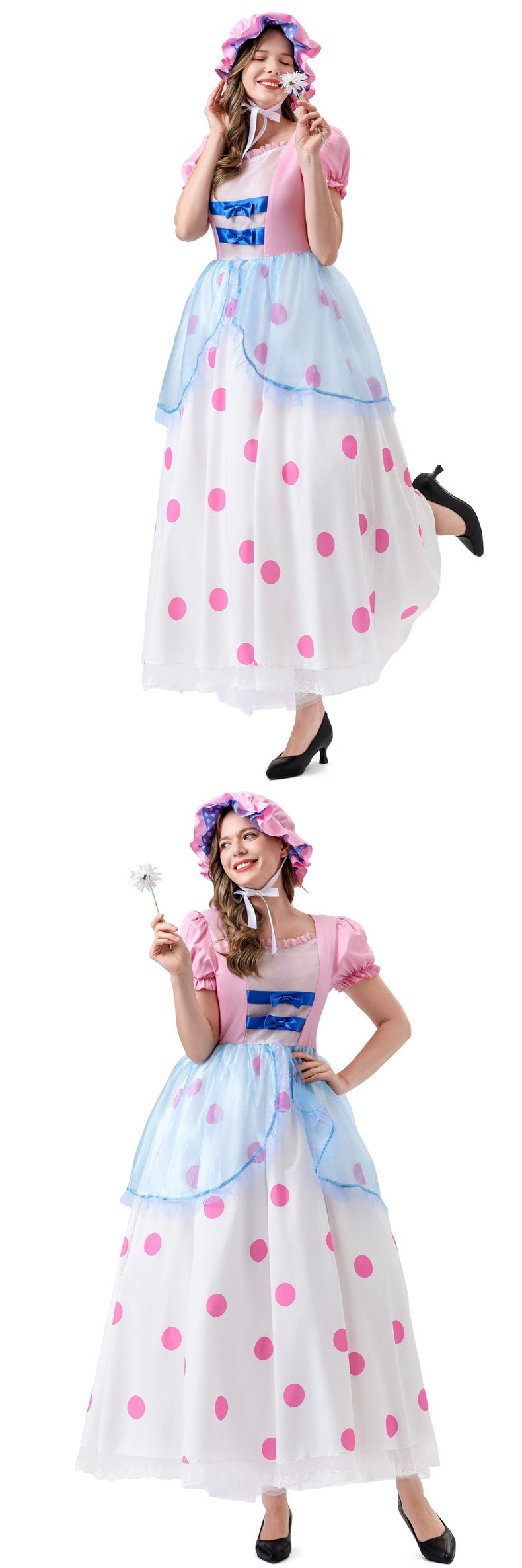 Toy Story Shepherdess Cosplay Costume Anime Character Shepherdess Long Dress Halloween Two-Dimensional Cosplay Costume
