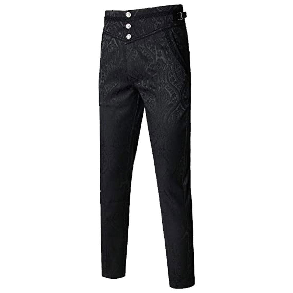 2025 Gothic Trousers Halloween Vampire cosplay Pants Diablo Gothic Jacquard Pants in stock