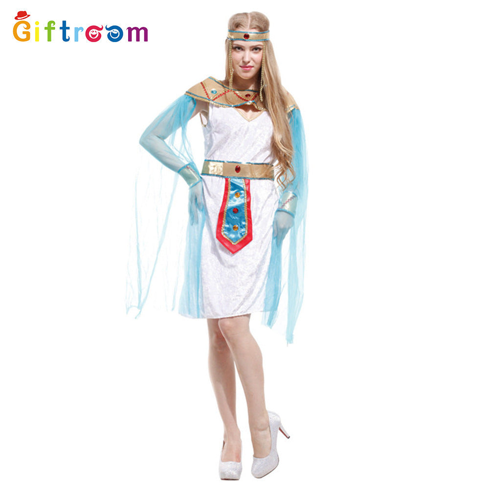 Carnival Party Costumes Egyptian Pharaoh Queen Costumes Pretty Egyptian Female Cosplay Game Uniform Temptation